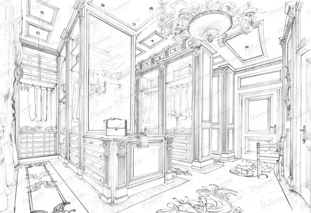 Гардеробная Neoclassic Wood