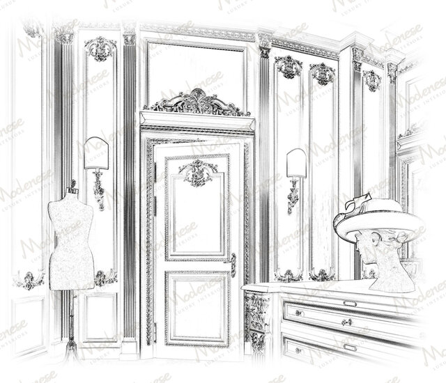 Гардеробная Baroque Silver